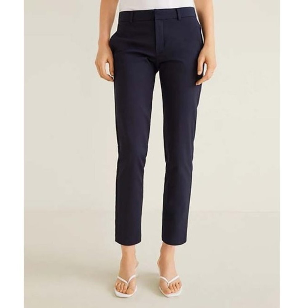 MNG Pantalón Alano Mid Rise Ankle Pants Navy‎ Blue Women 4